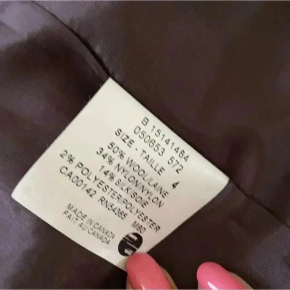 PETER Nygard Wool /Silk Skirt Set Made In Canada Size 4 - Picture 4 of 5